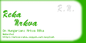 reka mrkva business card